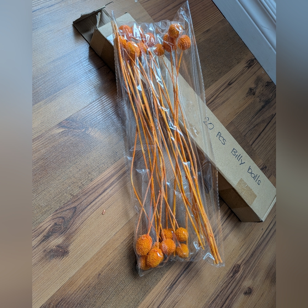 New 20 Pcs Orange Billy Balls for Home Party Decor